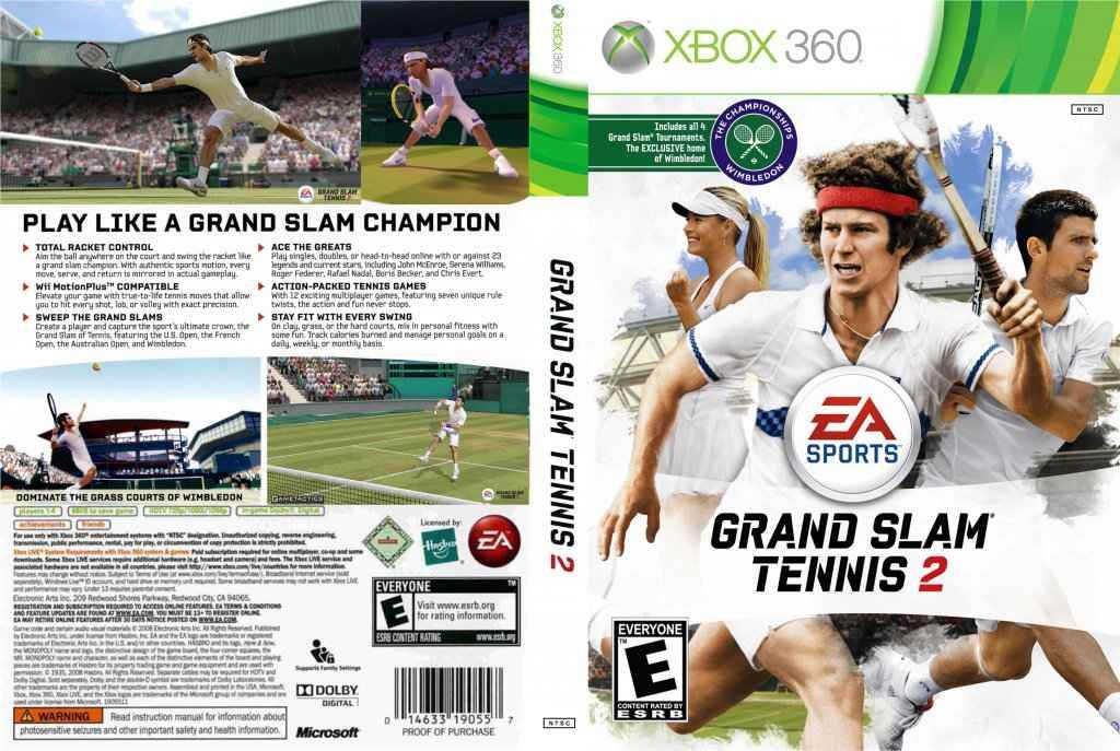 Grand Slam Tennis 2 Cover Art - WOI Solutions