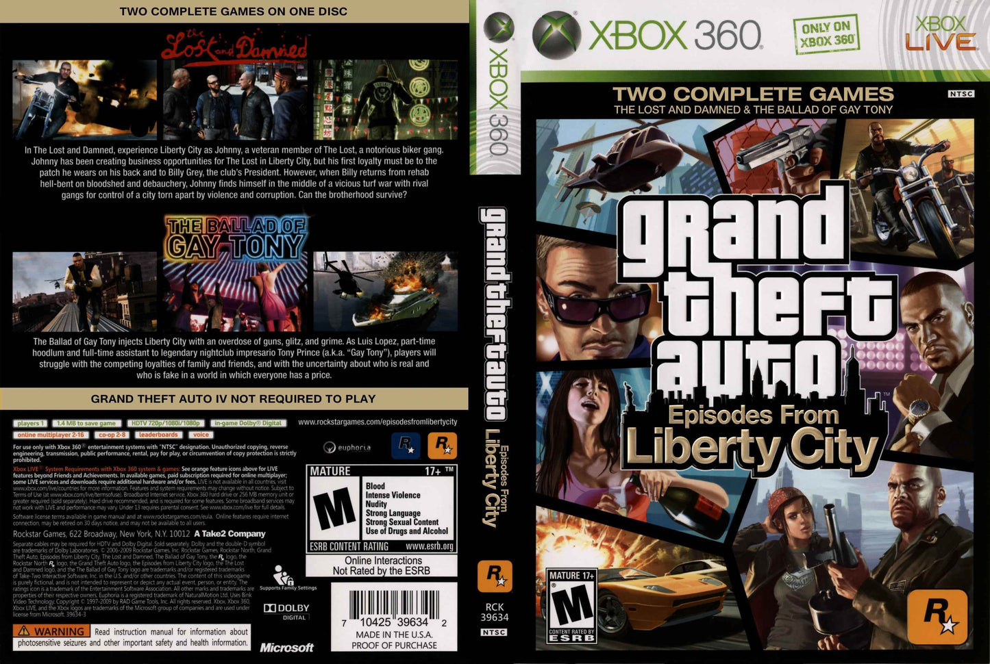 Grand Theft Auto Episodes from Liberty City The Complete Games Cover Art - WOI Solutions