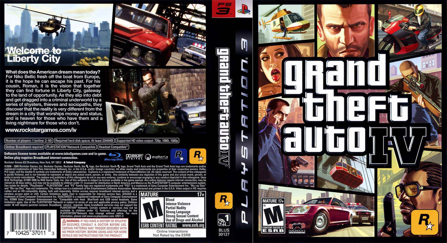 Grand Theft Auto IV Cover Art - WOI Solutions