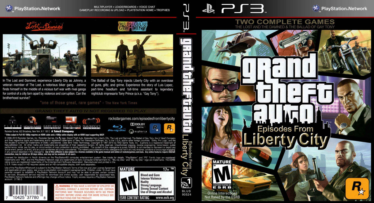 Grand Theft Auto IV & Episodes From Liberty City Cover Art - WOI Solutions