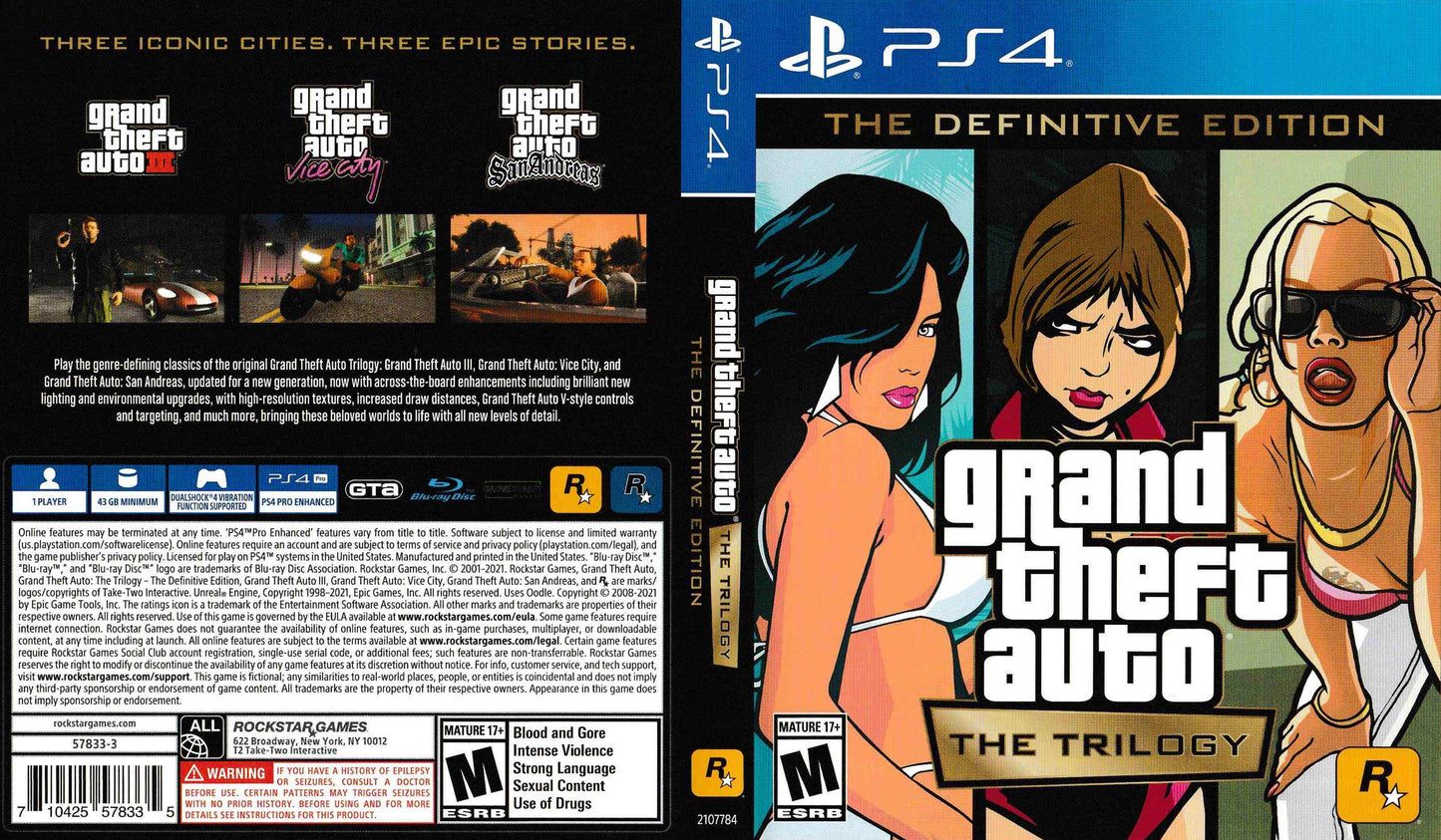Grand Theft Auto The Trilogy - The Definitive Edition Cover Art - WOI Solutions
