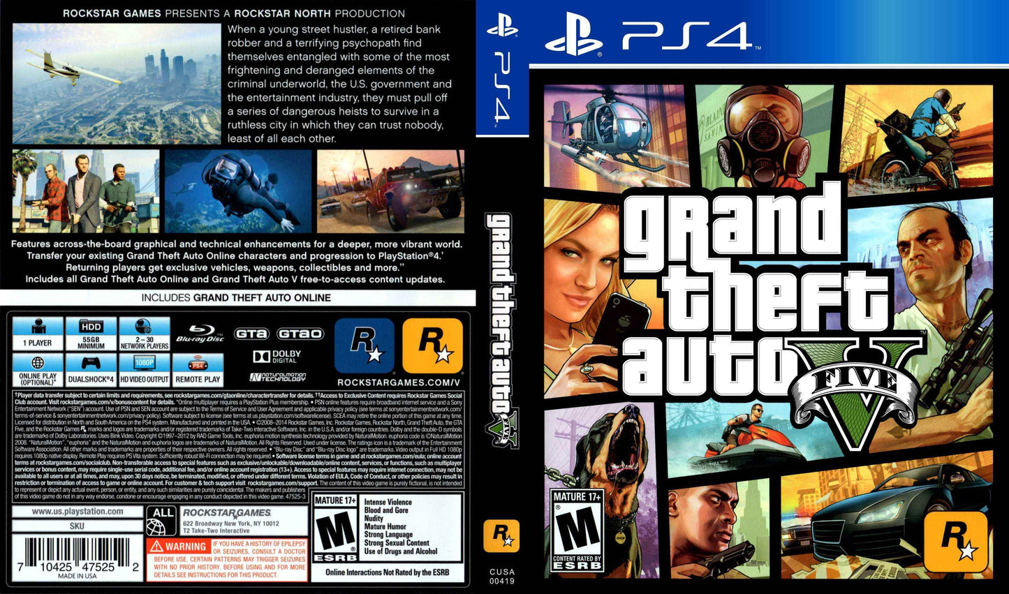 Grand Theft Auto V Cover Art - WOI Solutions
