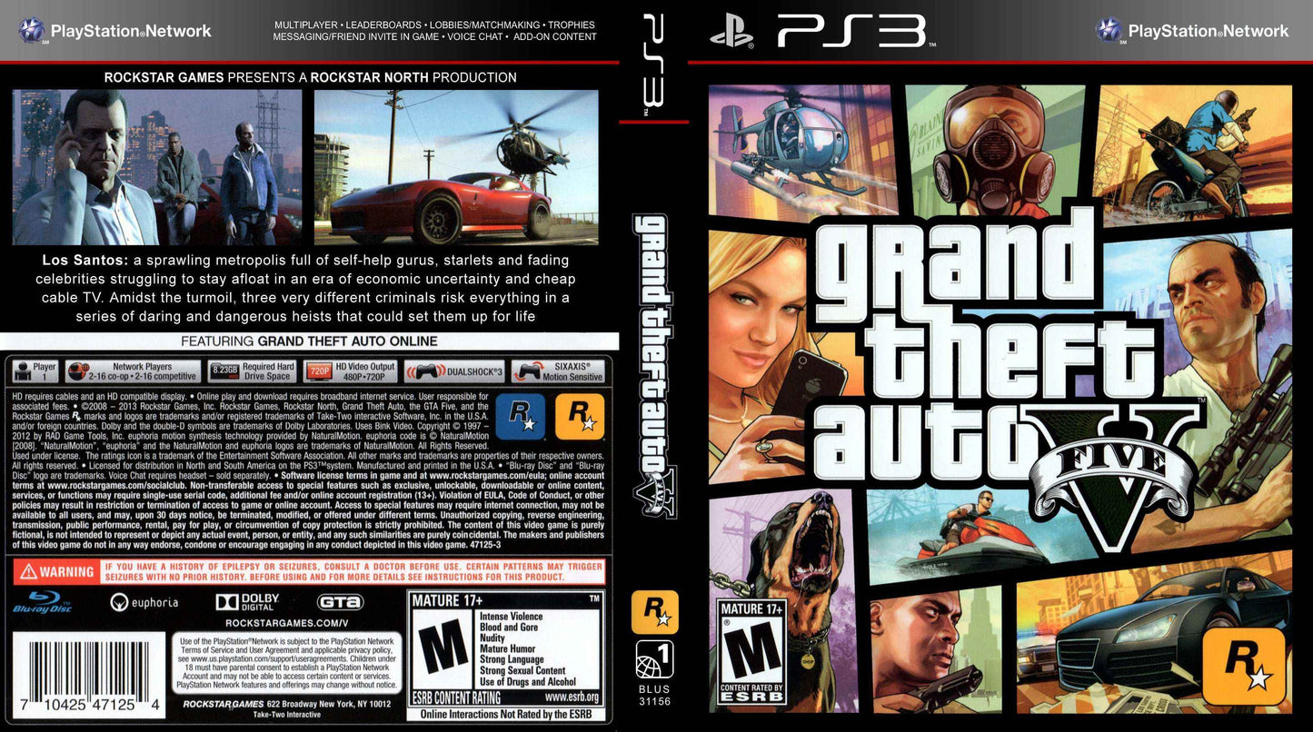 Grand Theft Auto V Cover Art - WOI Solutions