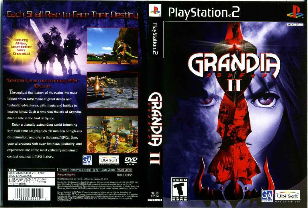 Grandia II Cover Art - WOI Solutions
