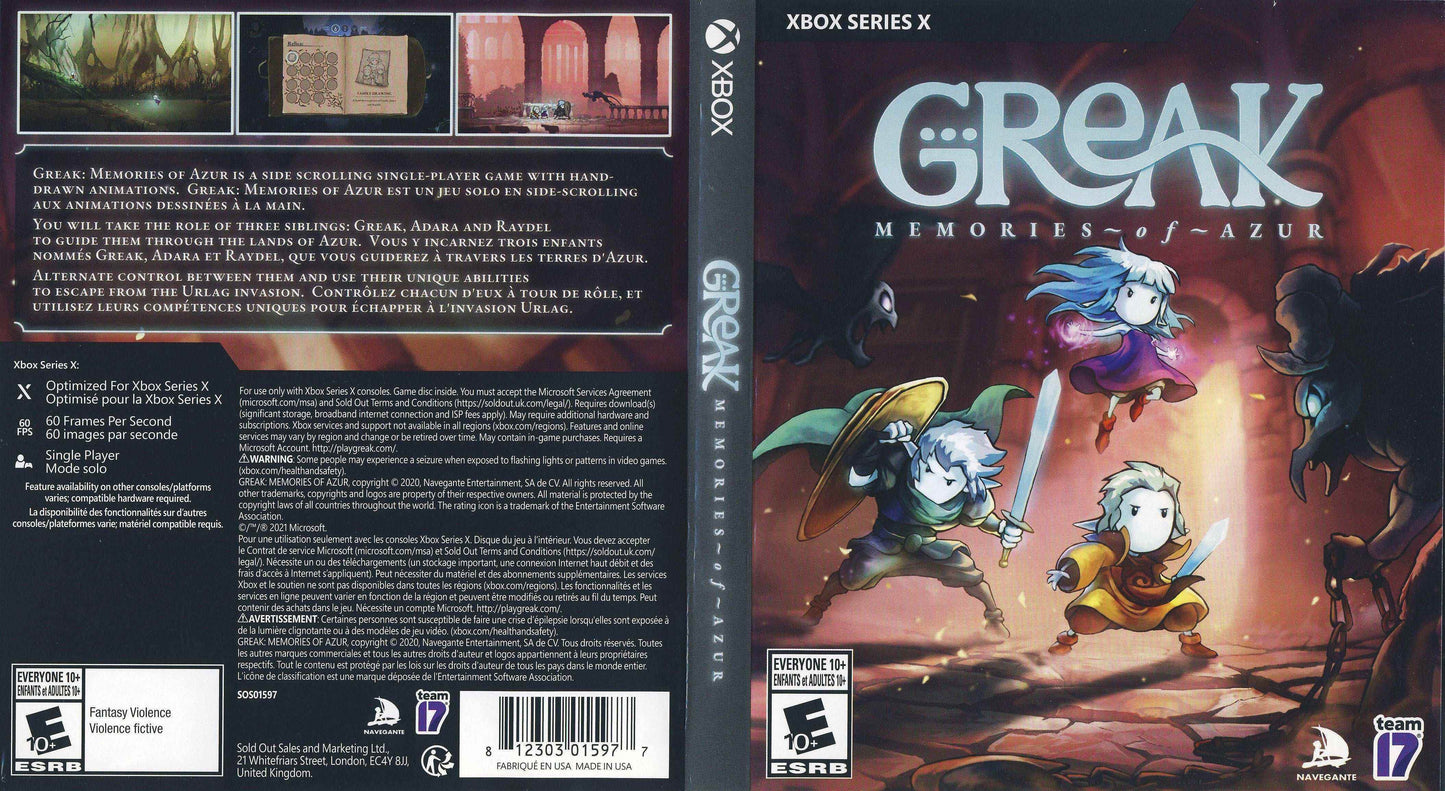 Greak Memories of Azur Cover Art - WOI Solutions