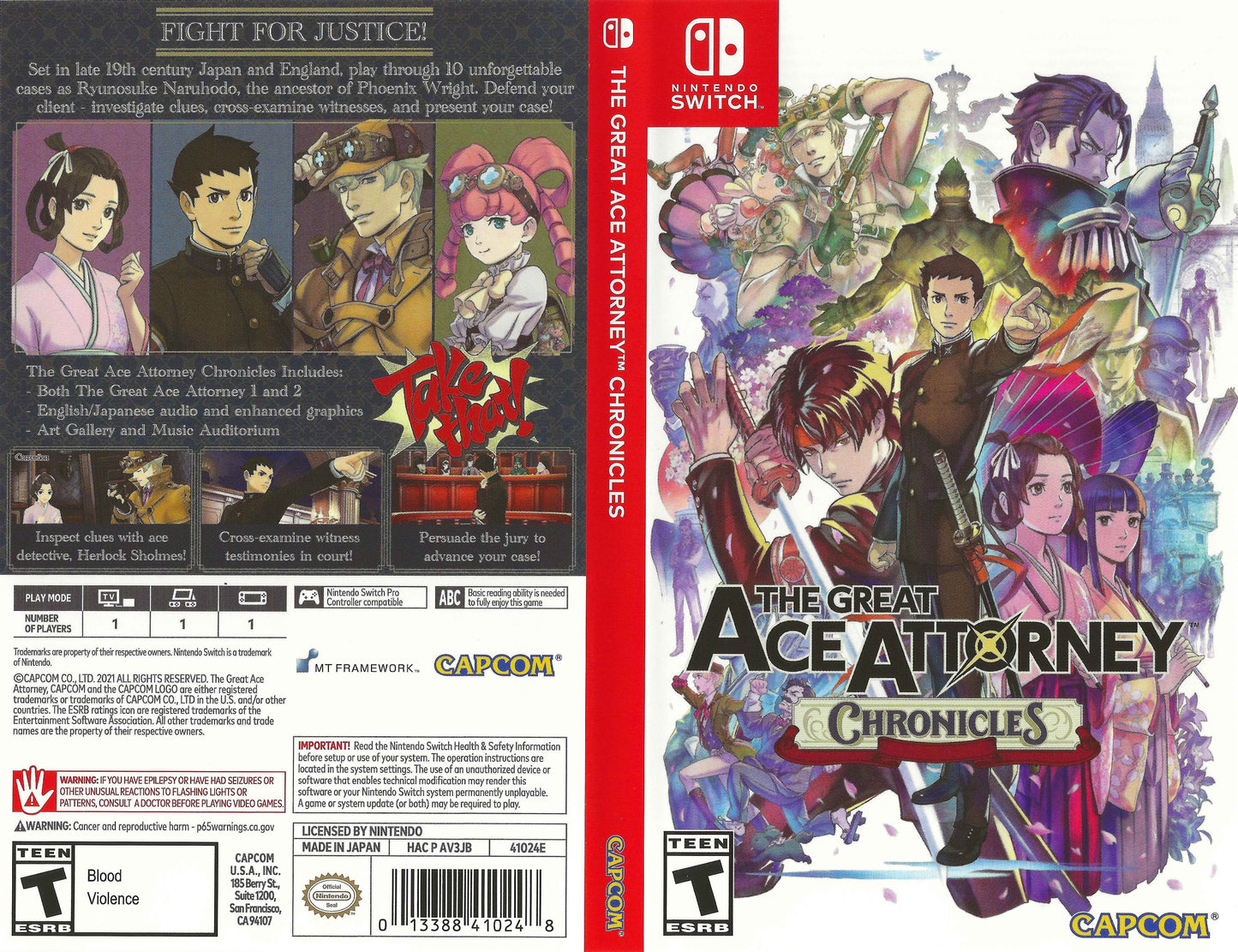 Great Ace Attorney Chronicles, The Cover Art - WOI Solutions