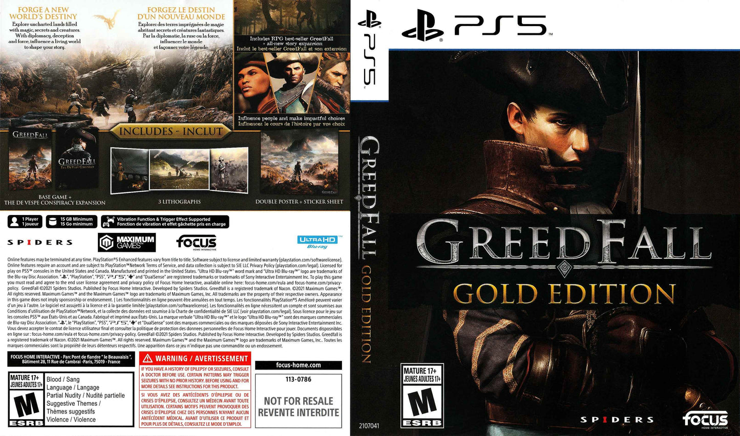 Greedfall - Gold Edition Cover Art - WOI Solutions