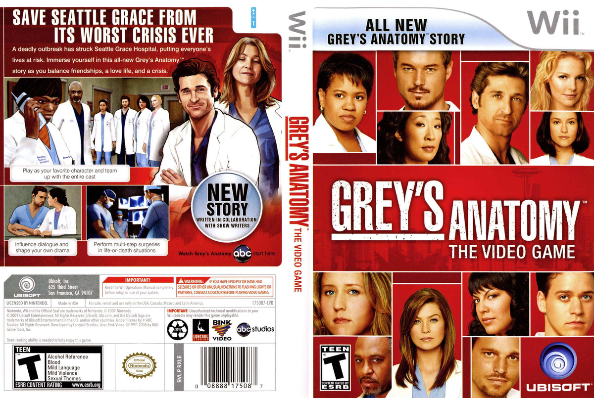 Grey's Anatomy The Video Game Cover Art - WOI Solutions