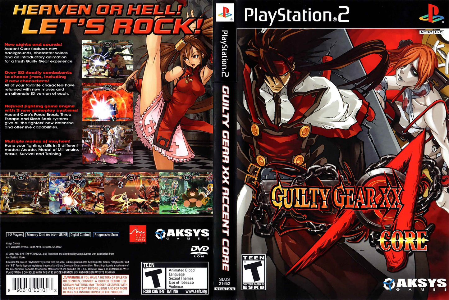 Guilty Gear XX Accent Core Cover Art - WOI Solutions