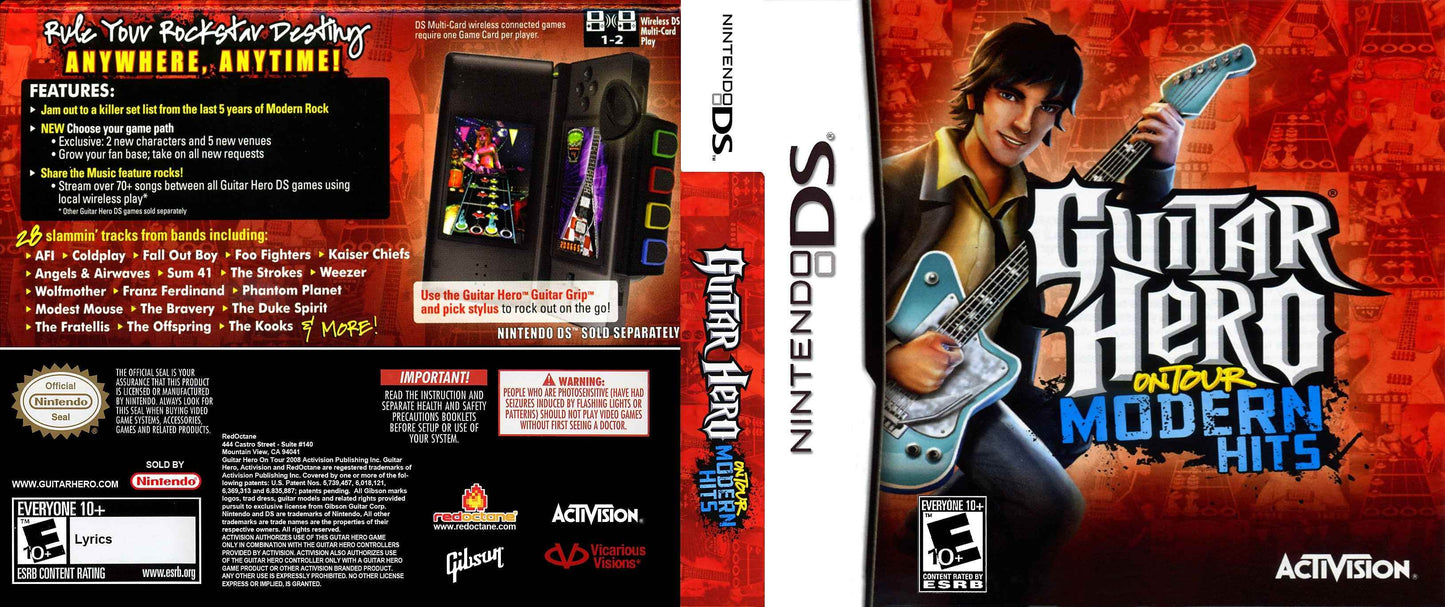 Guitar Hero On Tour Modern Hits Cover Art - WOI Solutions