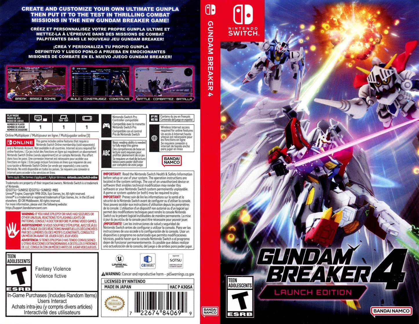 Gundam Breaker 4 Cover Art - WOI Solutions