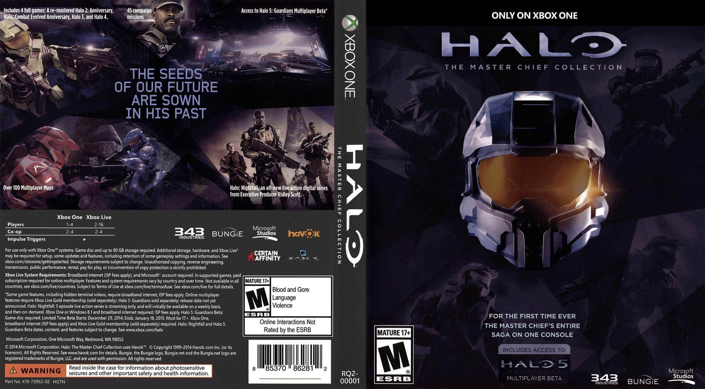 Halo The Master Chief Collection Cover Art - WOI Solutions