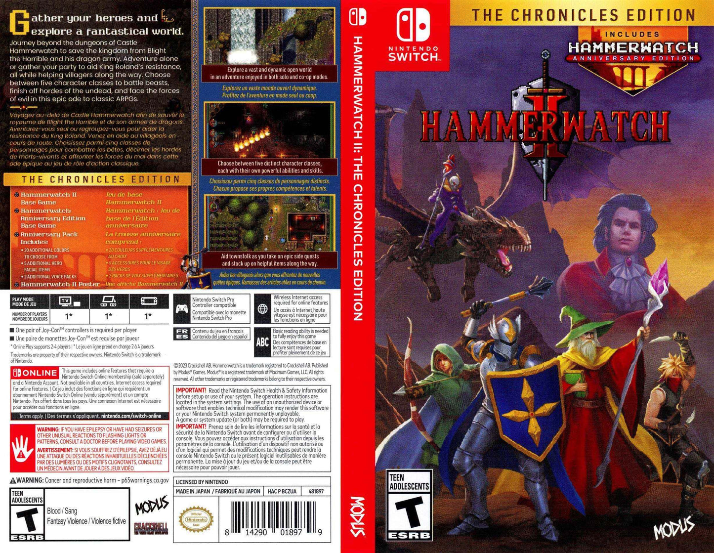 Hammerwatch II The Chronicles Edition Cover Art - WOI Solutions