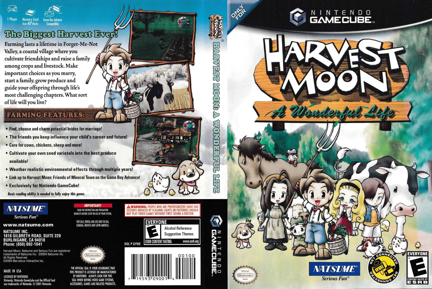 Harvest Moon A Wonderful Life Cover Art - WOI Solutions