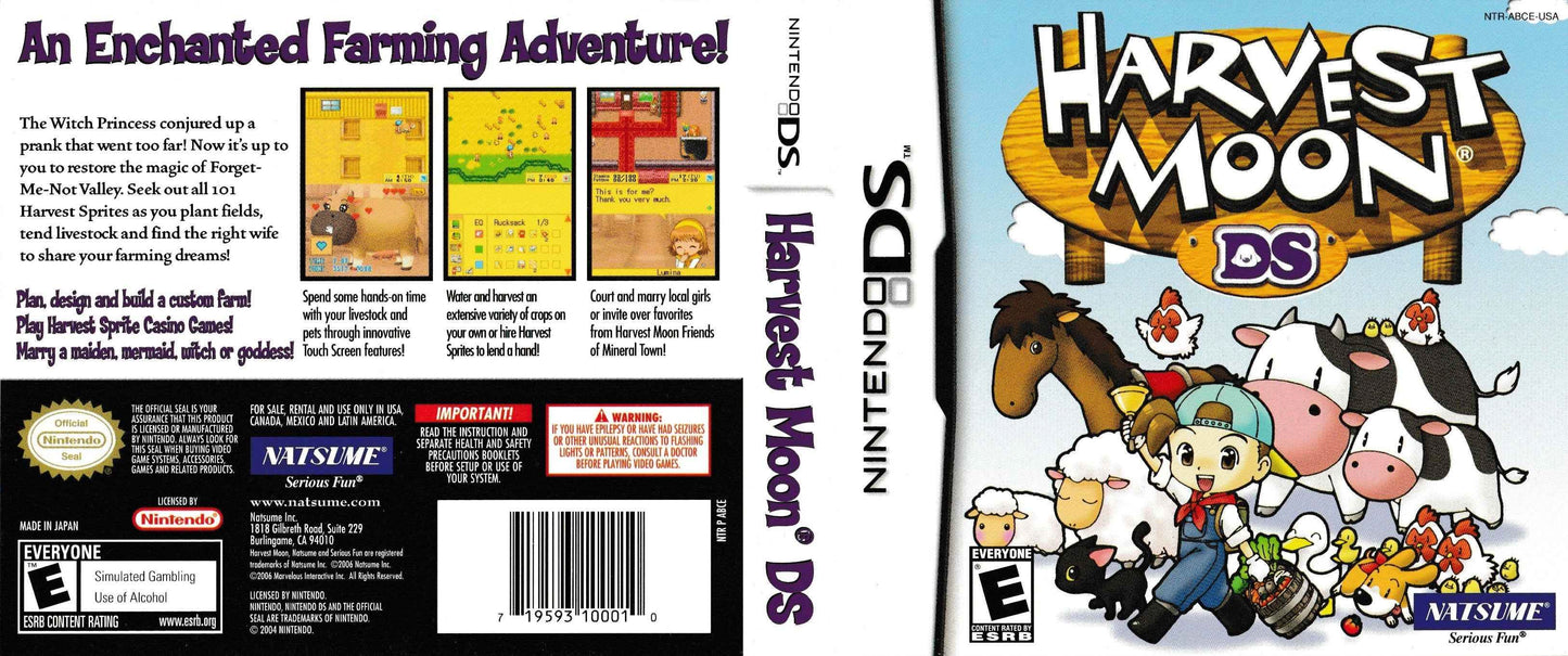 Harvest Moon DS Cover Art - WOI Solutions