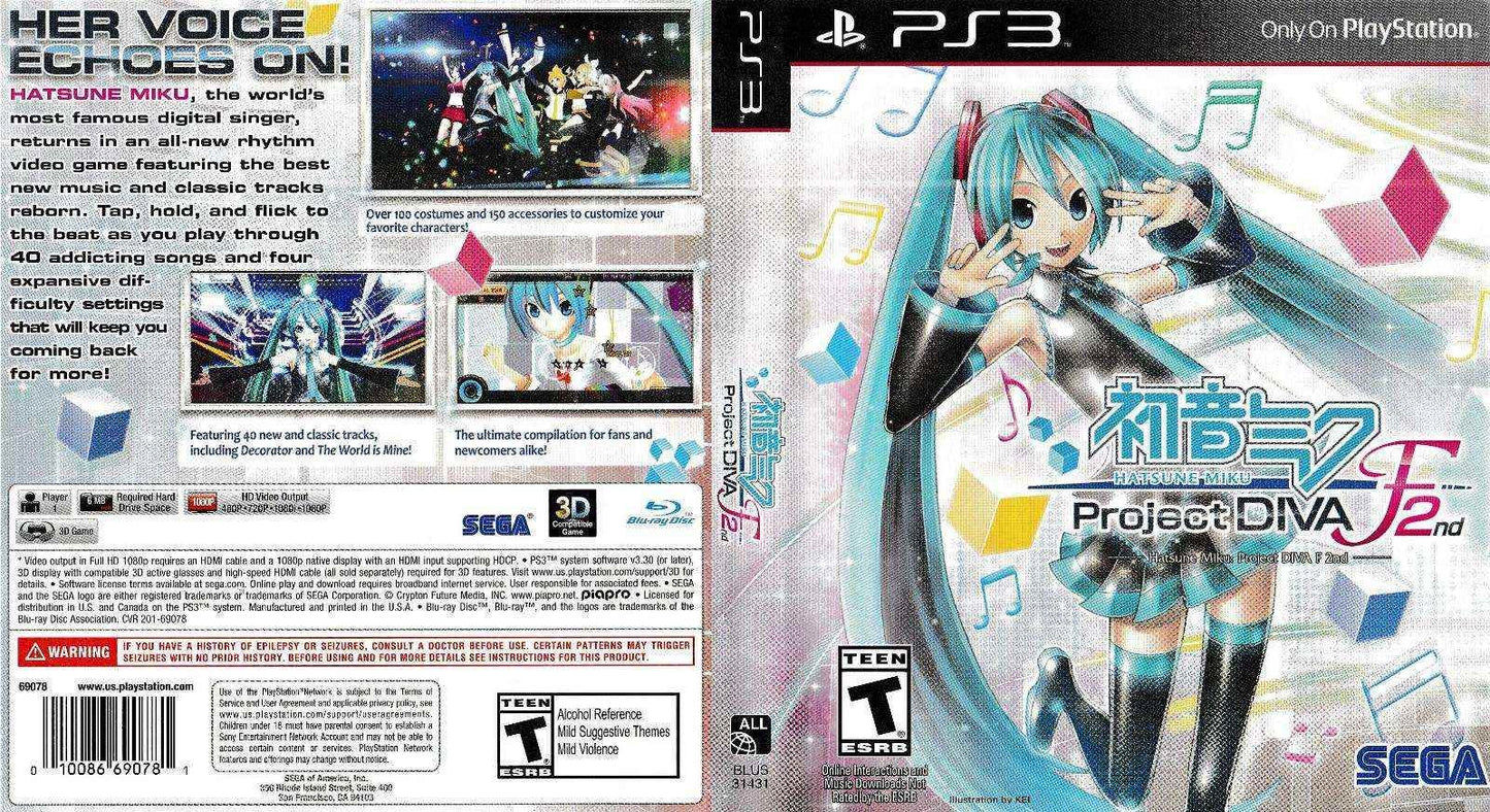 Hatsune Miku Project DIVA F 2nd Cover Art - WOI Solutions