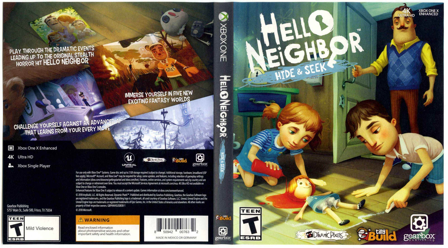 Hello Neighbor Hide and Seek Cover Art - WOI Solutions