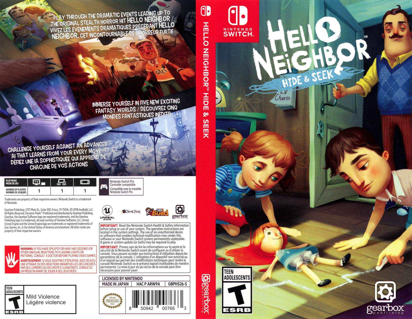 Hello Neighbor Hide and Seek Cover Art - WOI Solutions
