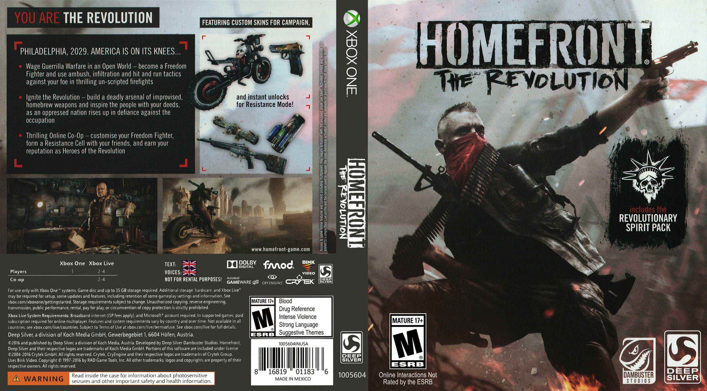 Homefront The Revolution Cover Art - WOI Solutions