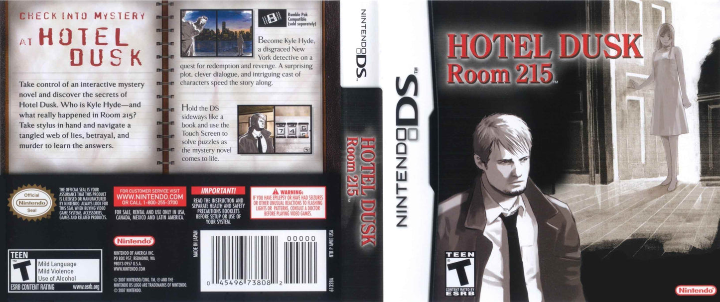 Hotel Dusk - Room 215 Cover Art - WOI Solutions