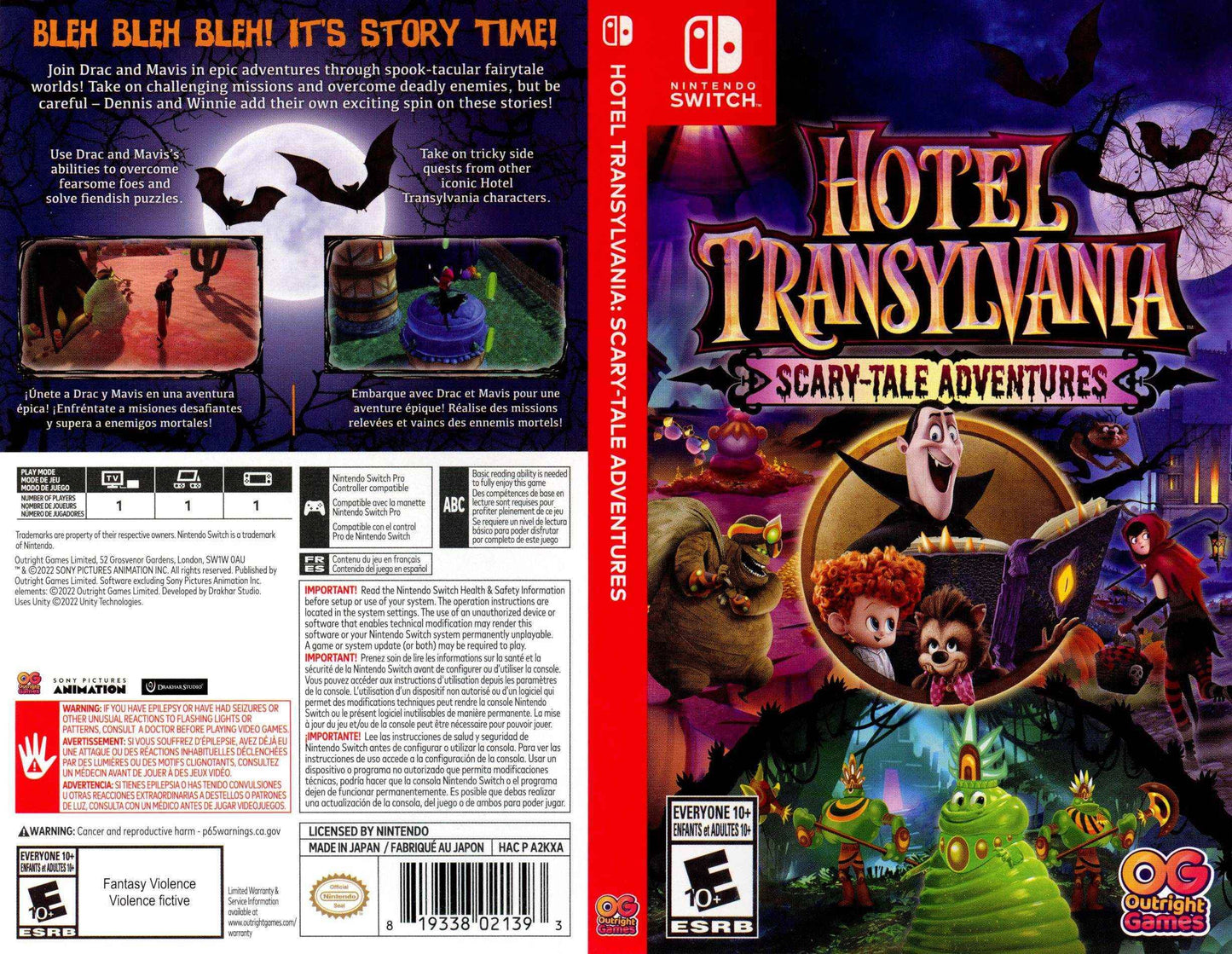 Hotel Transylvania Scary-Tale Adventures Cover Art - WOI Solutions