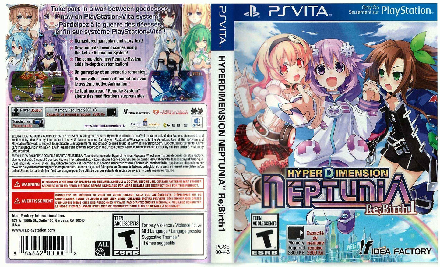 Hyper Dimension Neptunia Re Birth 1 Cover Art - WOI Solutions
