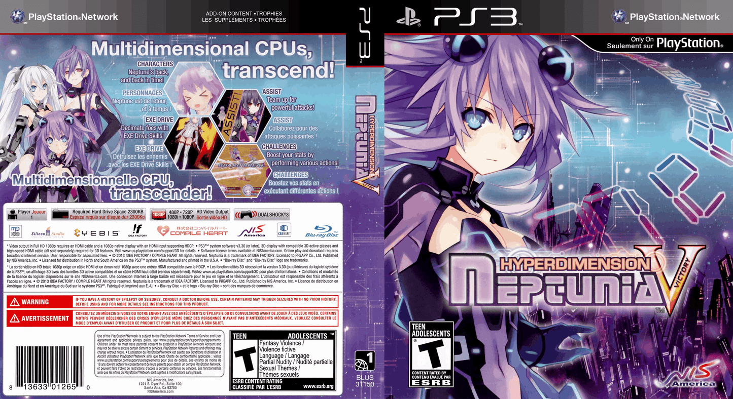 Hyperdimension Neptunia Victory Cover Art - WOI Solutions