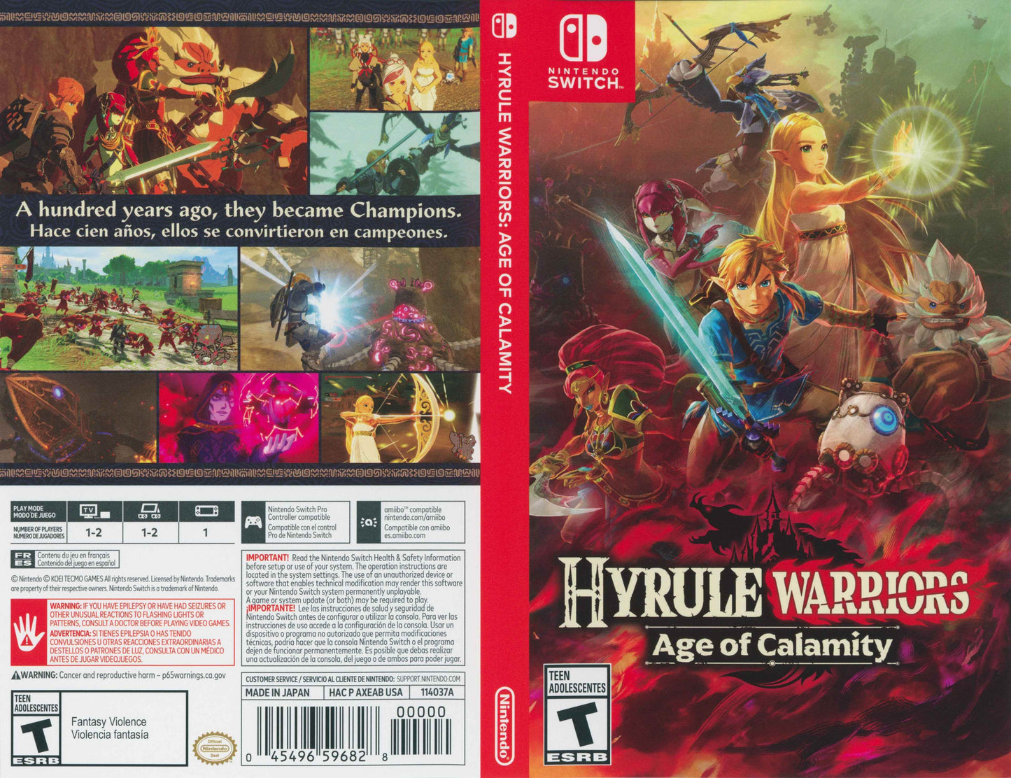 Hyrule Warriors Age of Calamity Cover Art - WOI Solutions