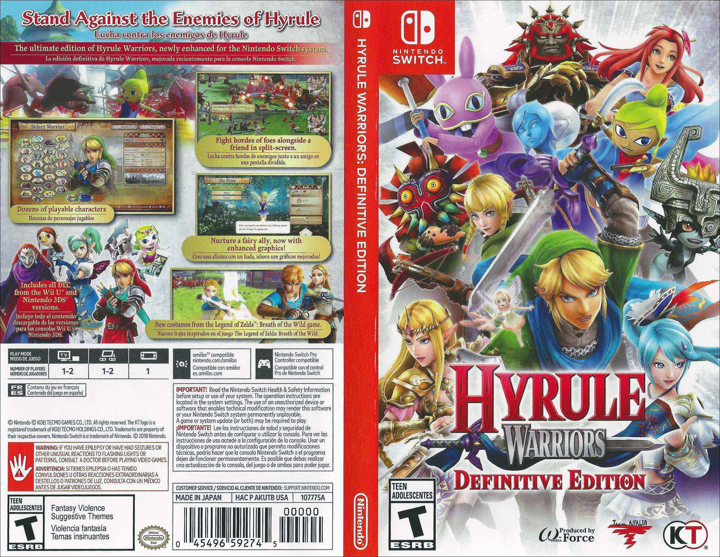 Hyrule Warriors Definitive Edition Cover Art - WOI Solutions