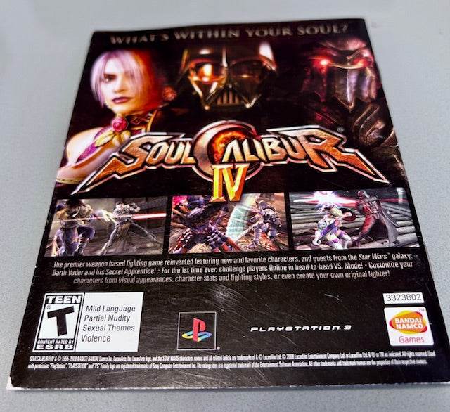 Star Wars The Force Unleashed Playstation 3 Manual Only Cover Art - WOI Solutions