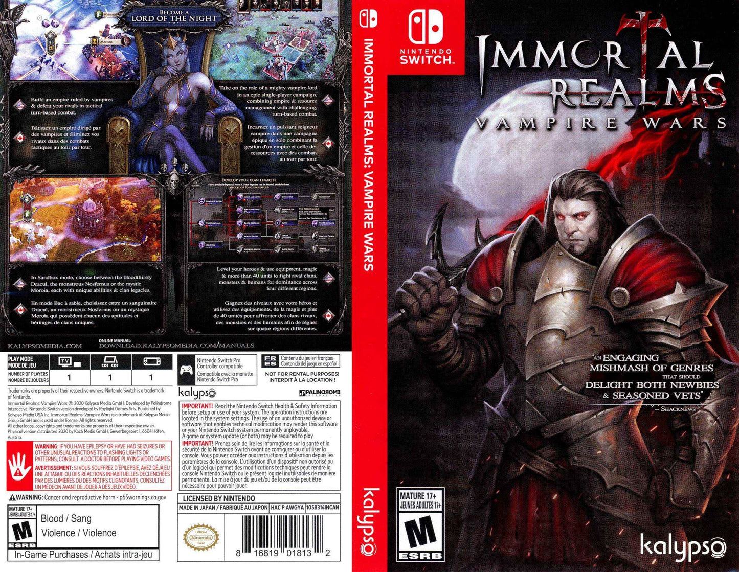 Immortal Realms Vampire Wars Cover Art - WOI Solutions