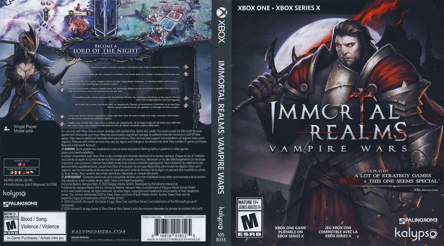 Immortal Realms Vampire Wars Cover Art Cover Art - WOI Solutions