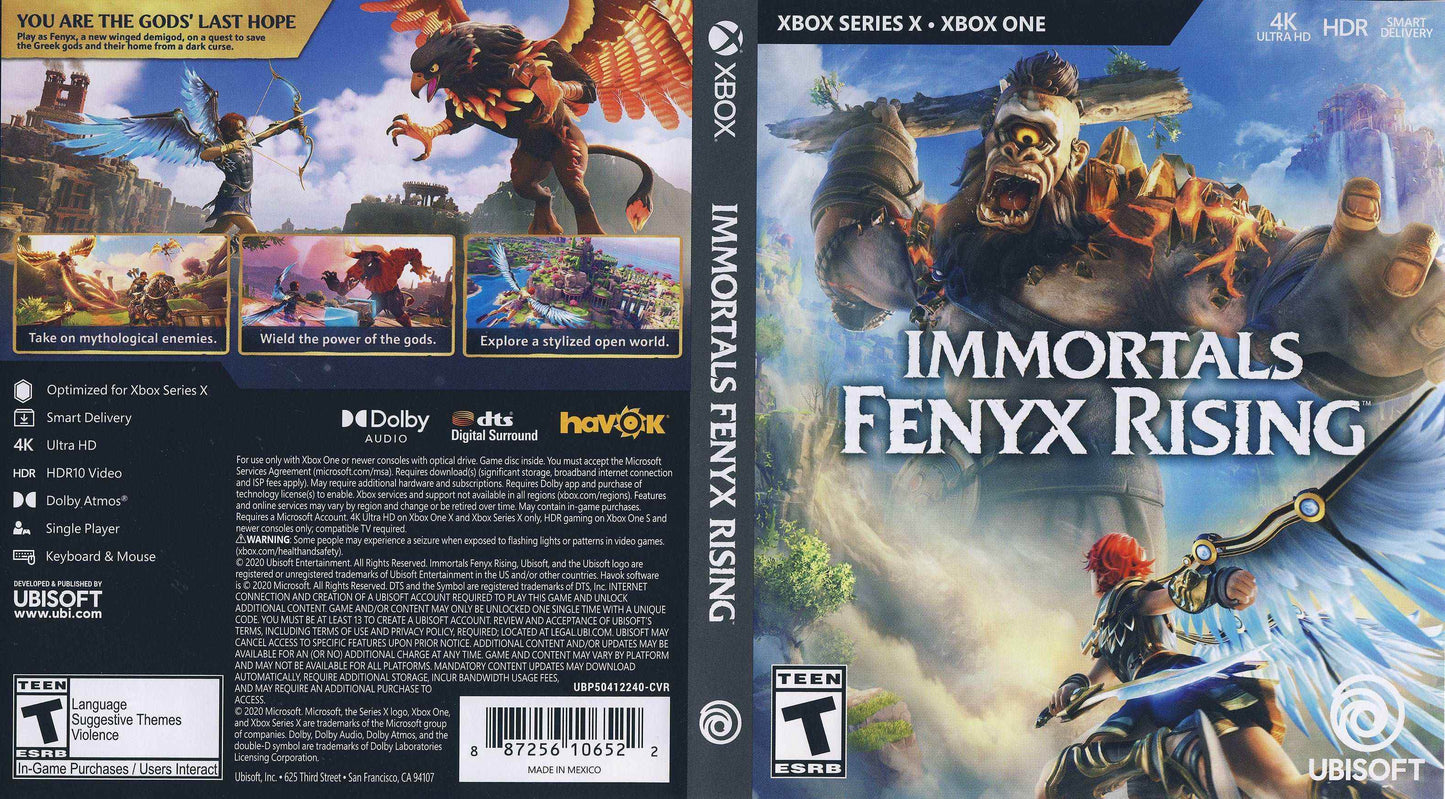 Immortals Fenyx Rising Cover Art - WOI Solutions