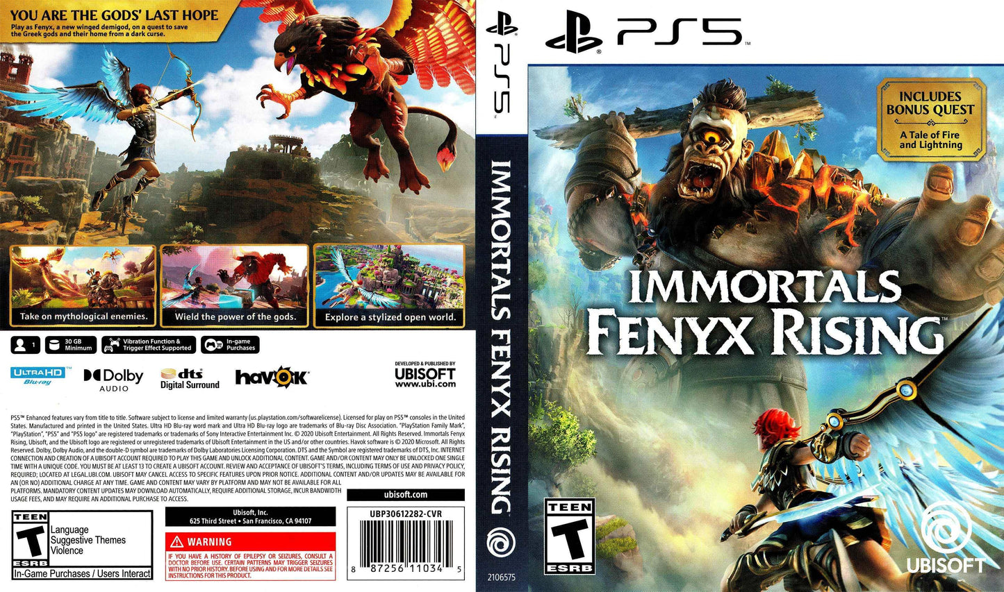 Immortals Fenyx Rising Cover Art - WOI Solutions