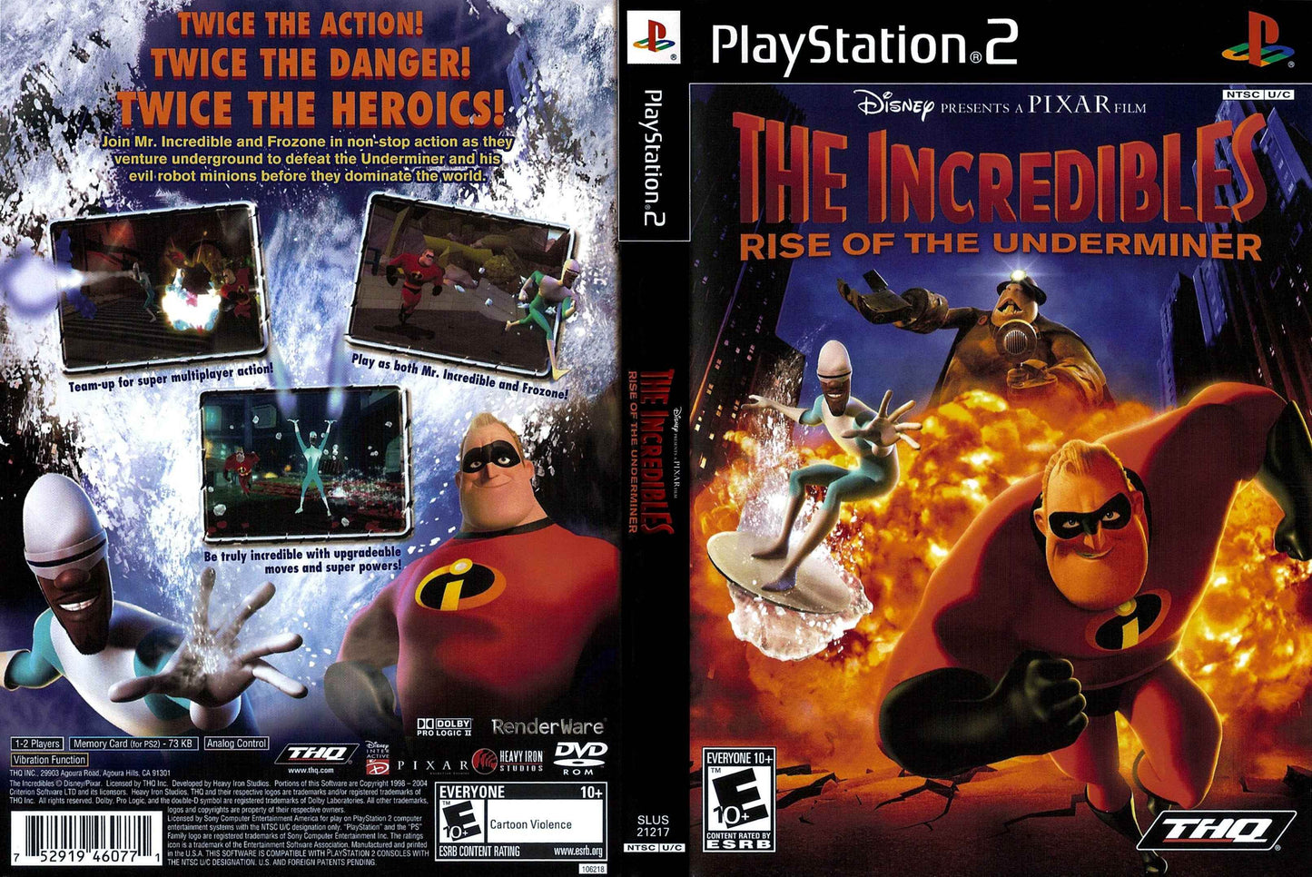 Incredibles Rise Of The Underminer, The Cover Art - WOI Solutions