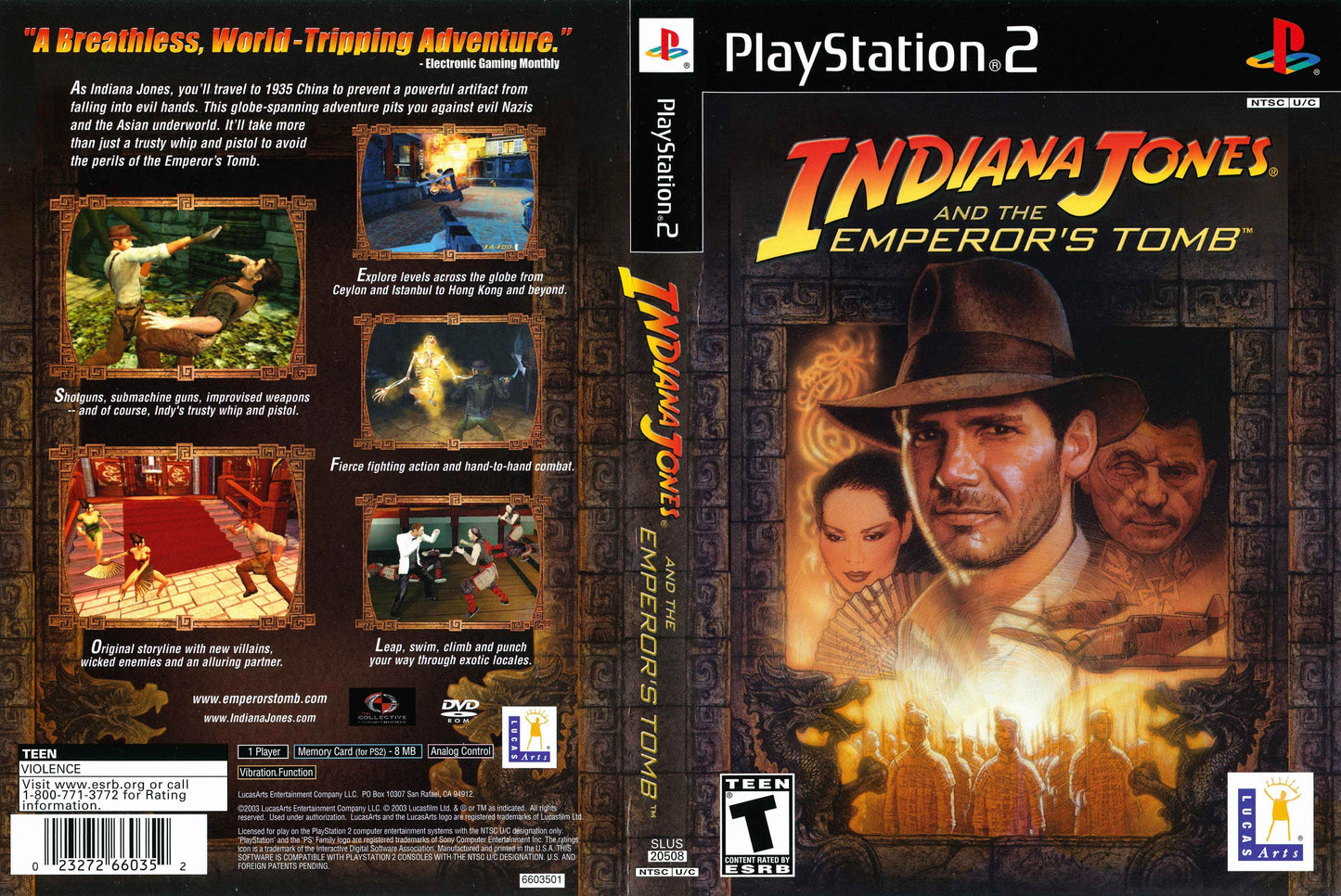 Indiana Jones and the Emperor's Tomb Cover Art - WOI Solutions