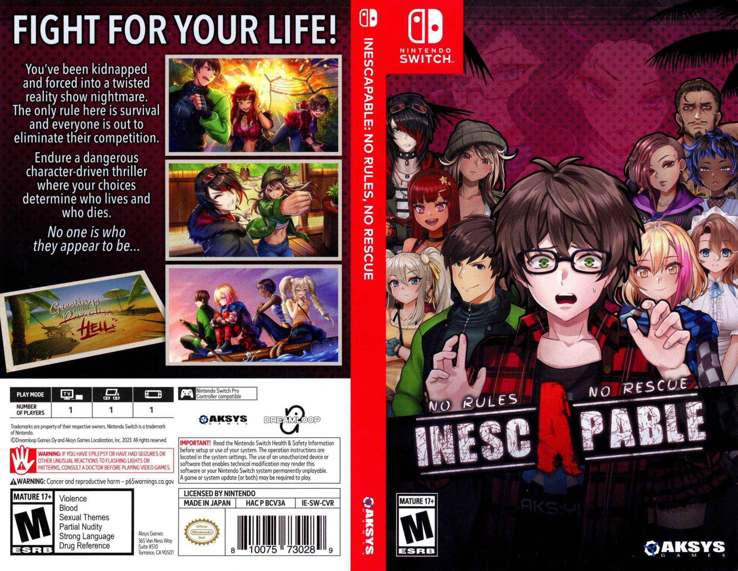 Inescapable No Rules No Rescue Cover Art - WOI Solutions