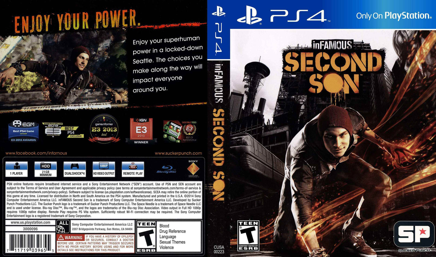 Infamous Second Son Cover Art - WOI Solutions