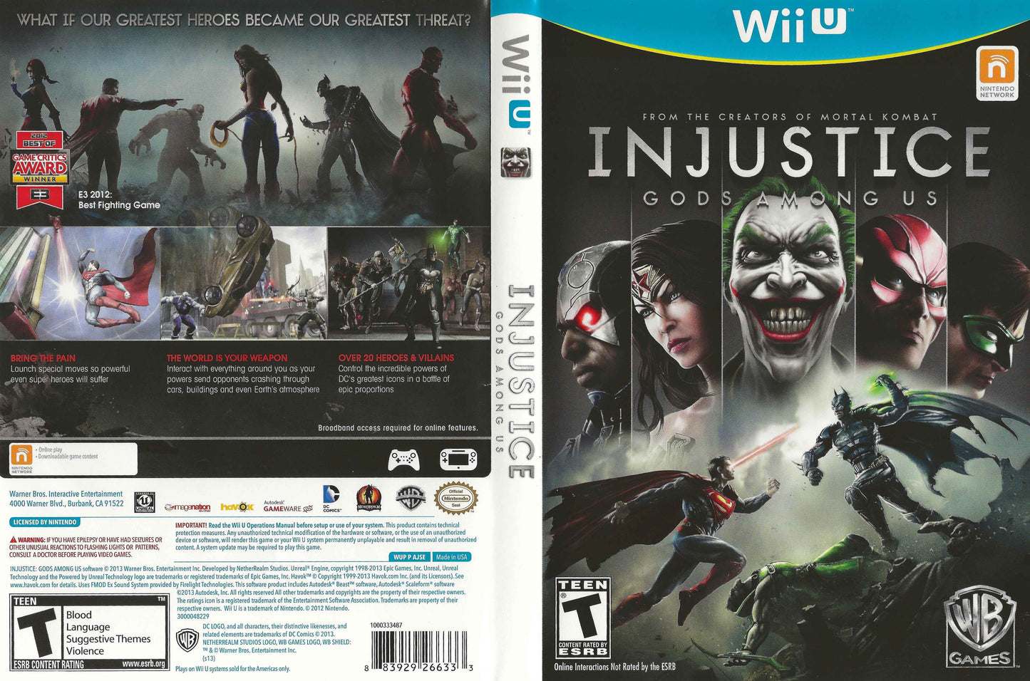 Injustice Gods Among Us Cover Art - WOI Solutions