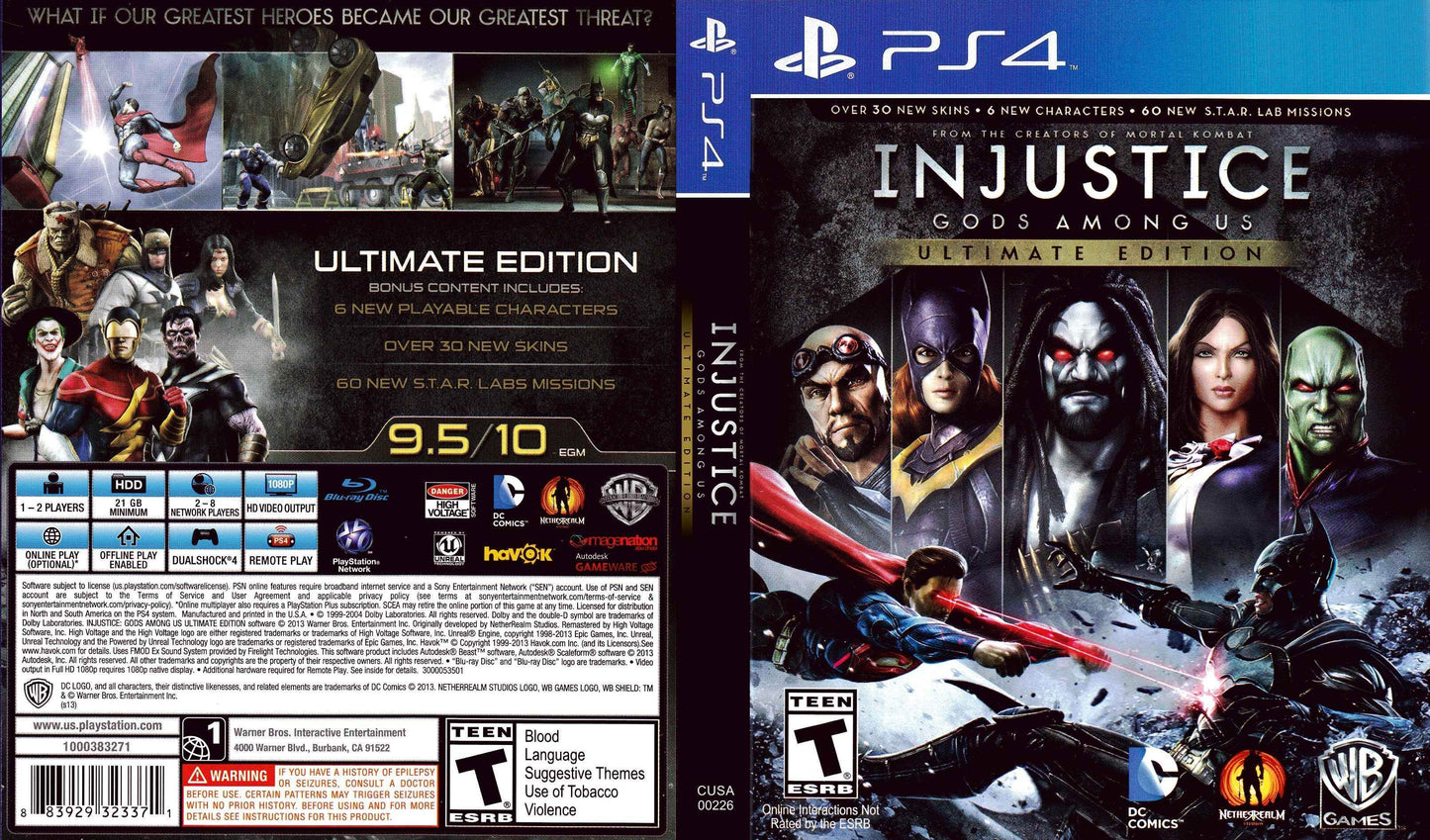 Injustice Gods Among Us Ultimate Edition Cover Art - WOI Solutions