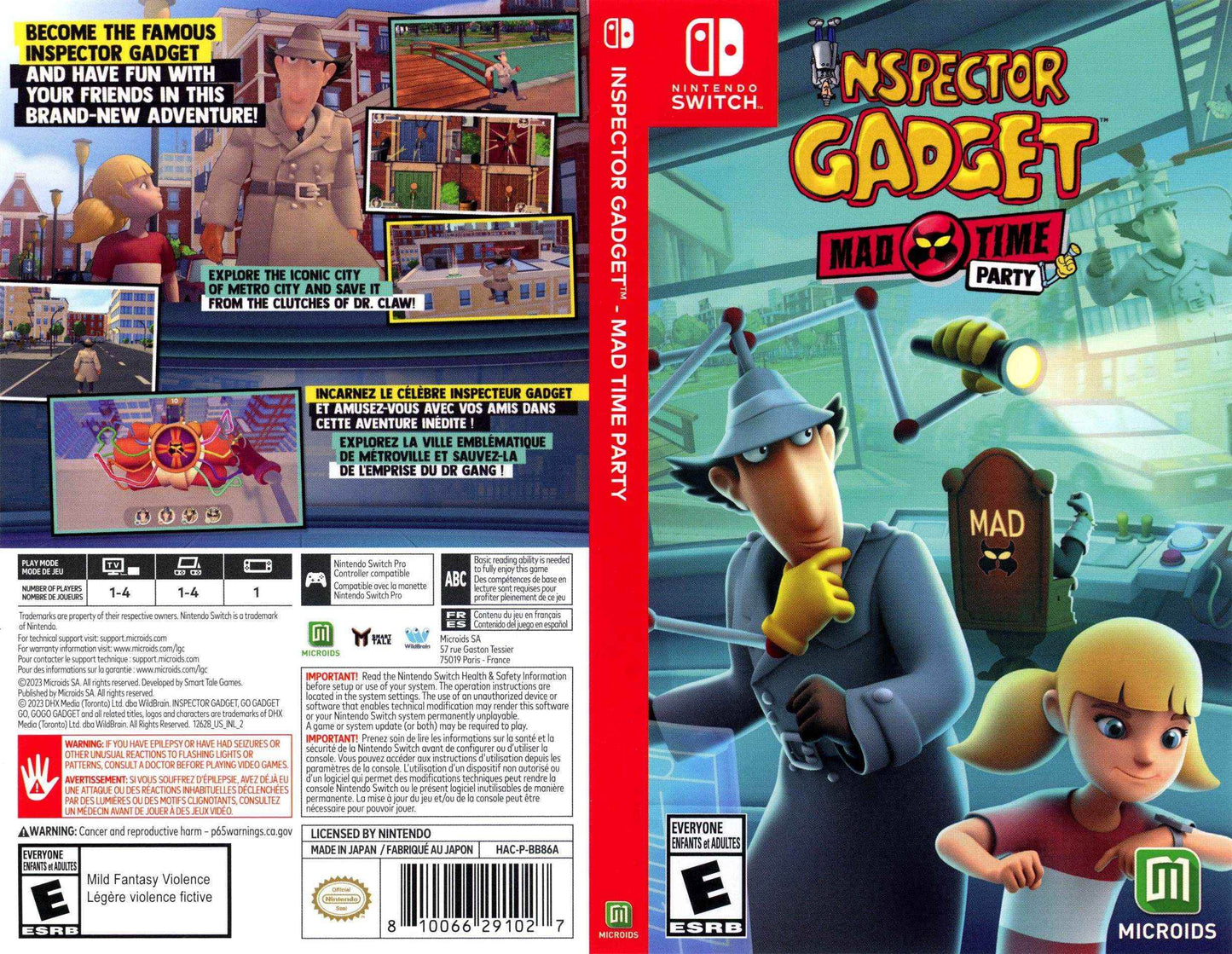 Inspector Gadget Mad Time Party Cover Art - WOI Solutions