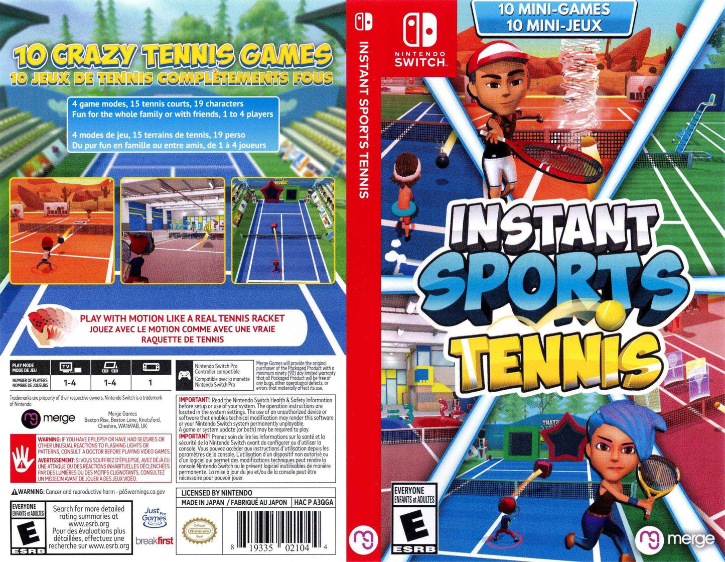 Instant Sports Tennis Cover Art - WOI Solutions