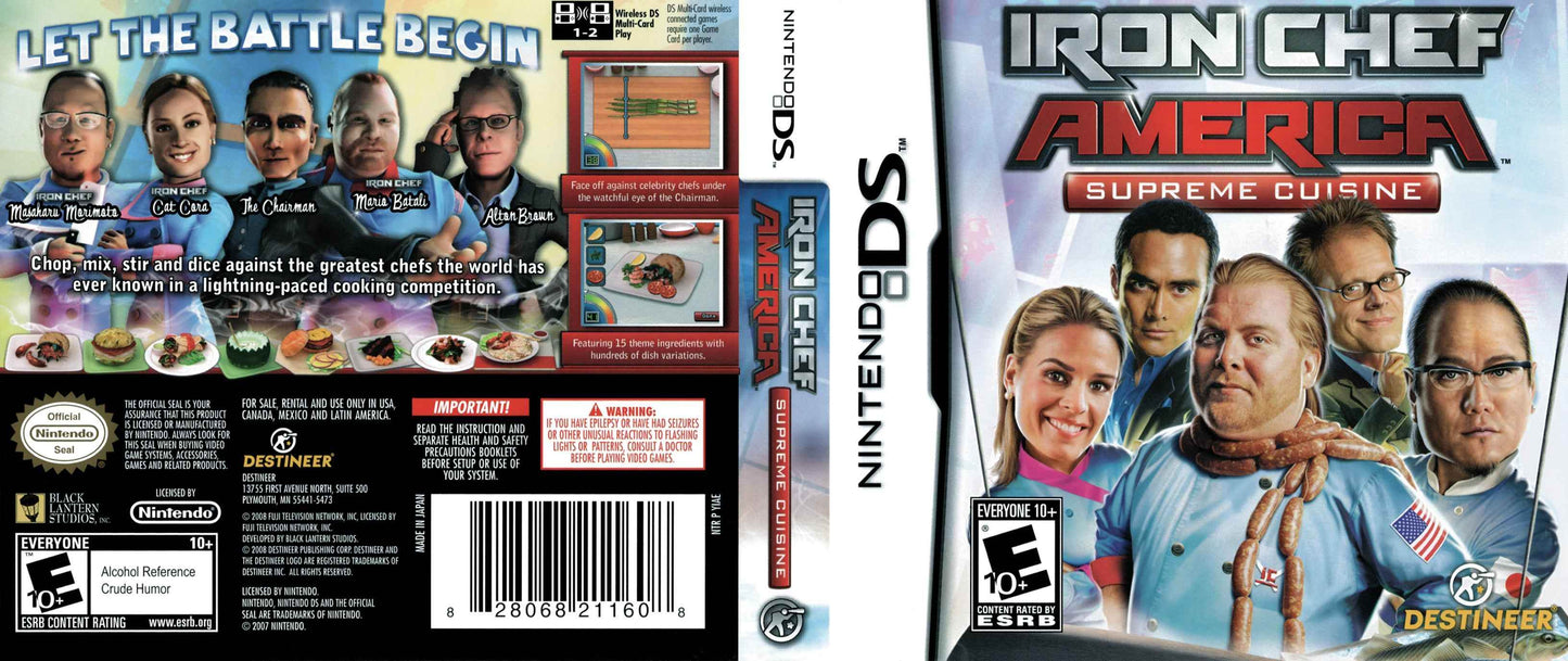 Iron Chef America Supreme Cuisine Cover Art - WOI Solutions