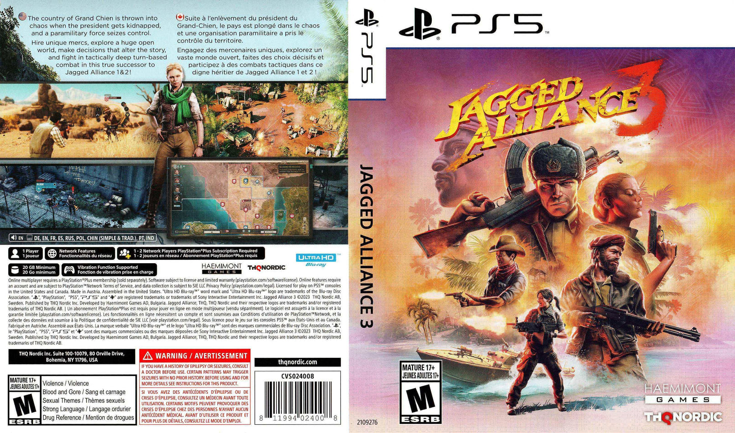 Jagged Alliance 3 Cover Art - WOI Solutions