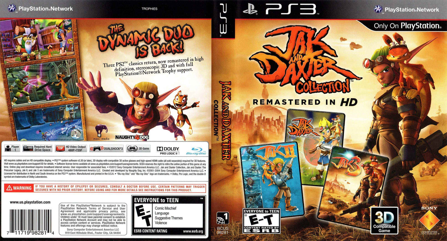 Jak and Daxter Collection Cover Art - WOI Solutions