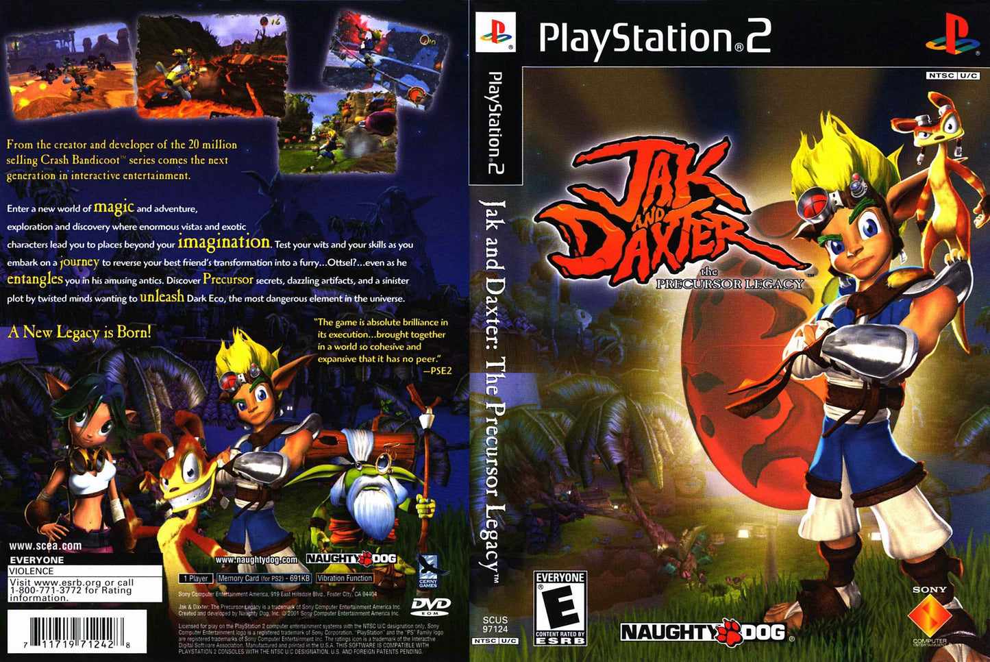 Jak and Daxter The Precursor Legacy Cover Art - WOI Solutions