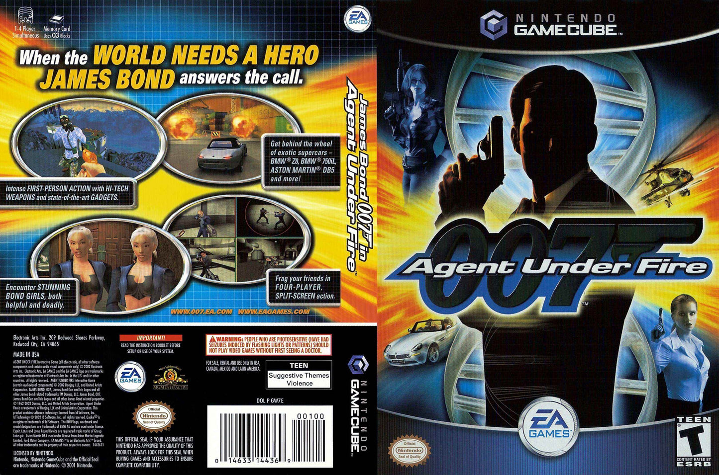 James Bond 007 Agent Under Fire Cover Art - WOI Solutions