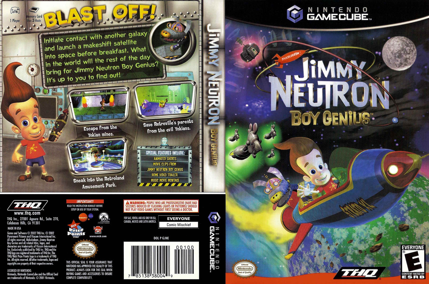 Jimmy Neutron Boy Genius Cover Art - WOI Solutions