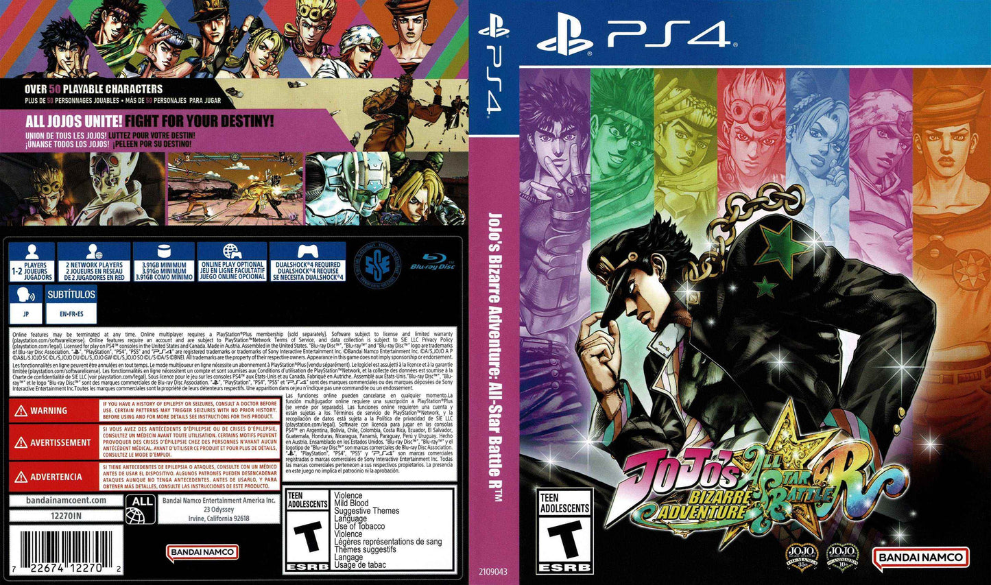 JoJo's Bizarre Adventure All-Star Battle R Cover Art - WOI Solutions