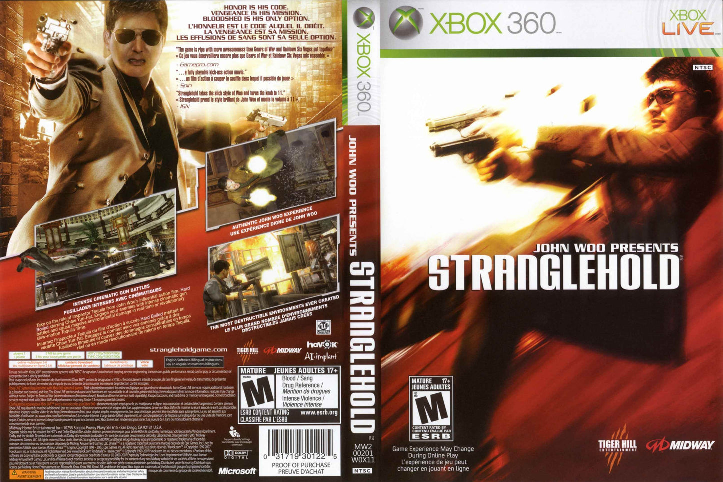 John Woo Presents Stranglehold Cover Art - WOI Solutions